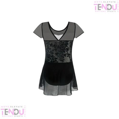 V-Back Design Ballet Leotard with Flowy Skirt