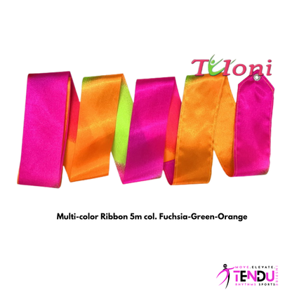 TULONI |  Multi-color Ribbon col. Fuchsia-Green-Orange