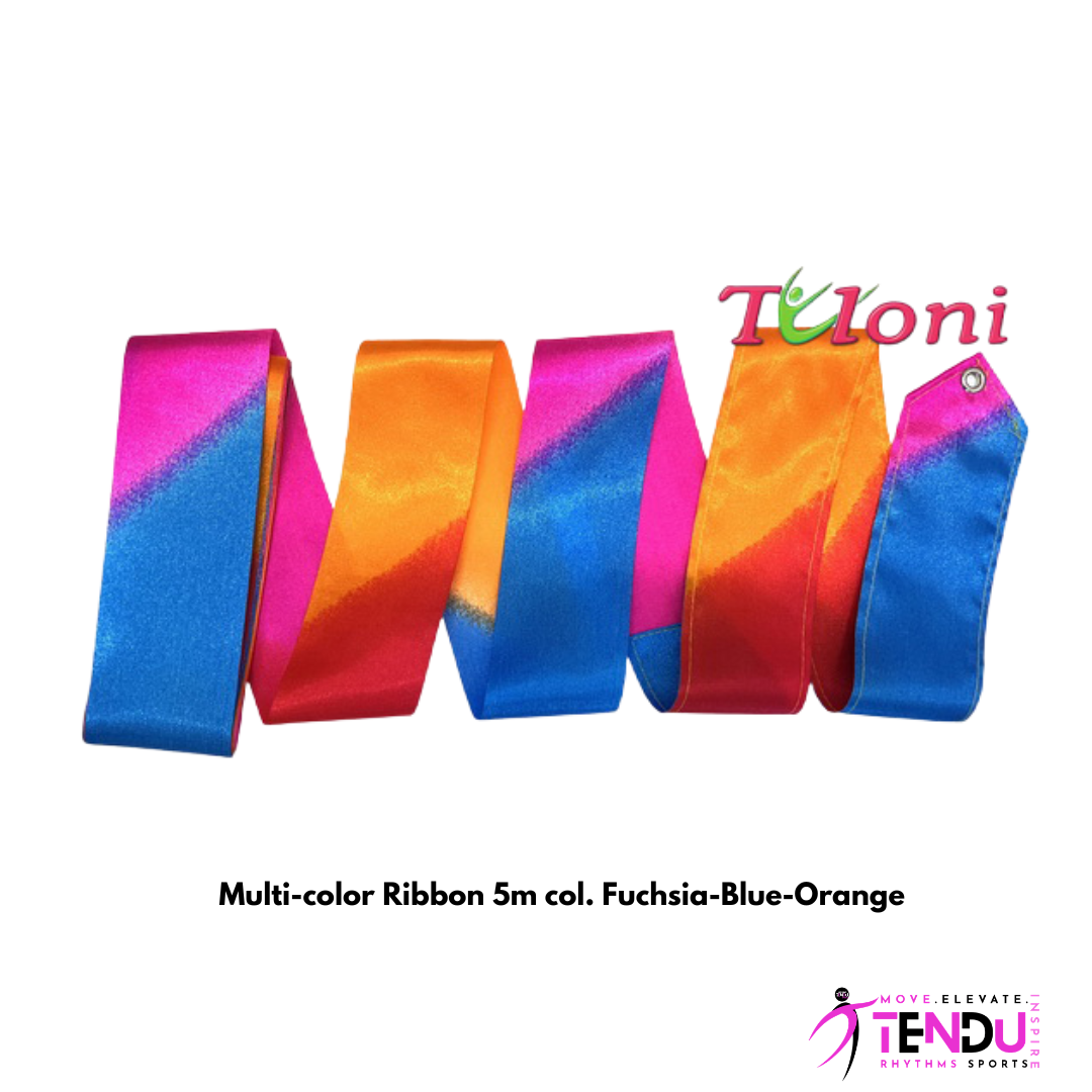 TULONI |   Multi-color Ribbon col. Fuchsia-Blue-Orange