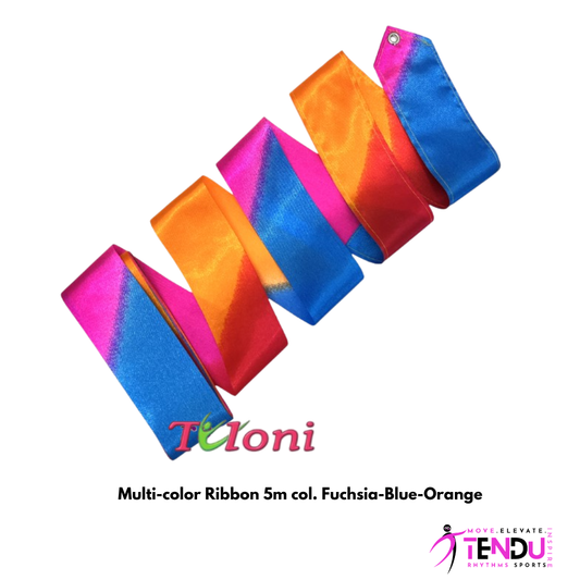 TULONI |   Multi-color Ribbon col. Fuchsia-Blue-Orange