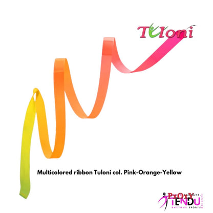TULONI |  Multicolored ribbon Tuloni col. Pink-Orange-Yellow