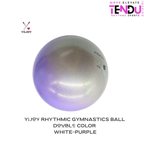 YIJOY| Ball mod. Double 18.5 cm  FIG col. White-Purple
