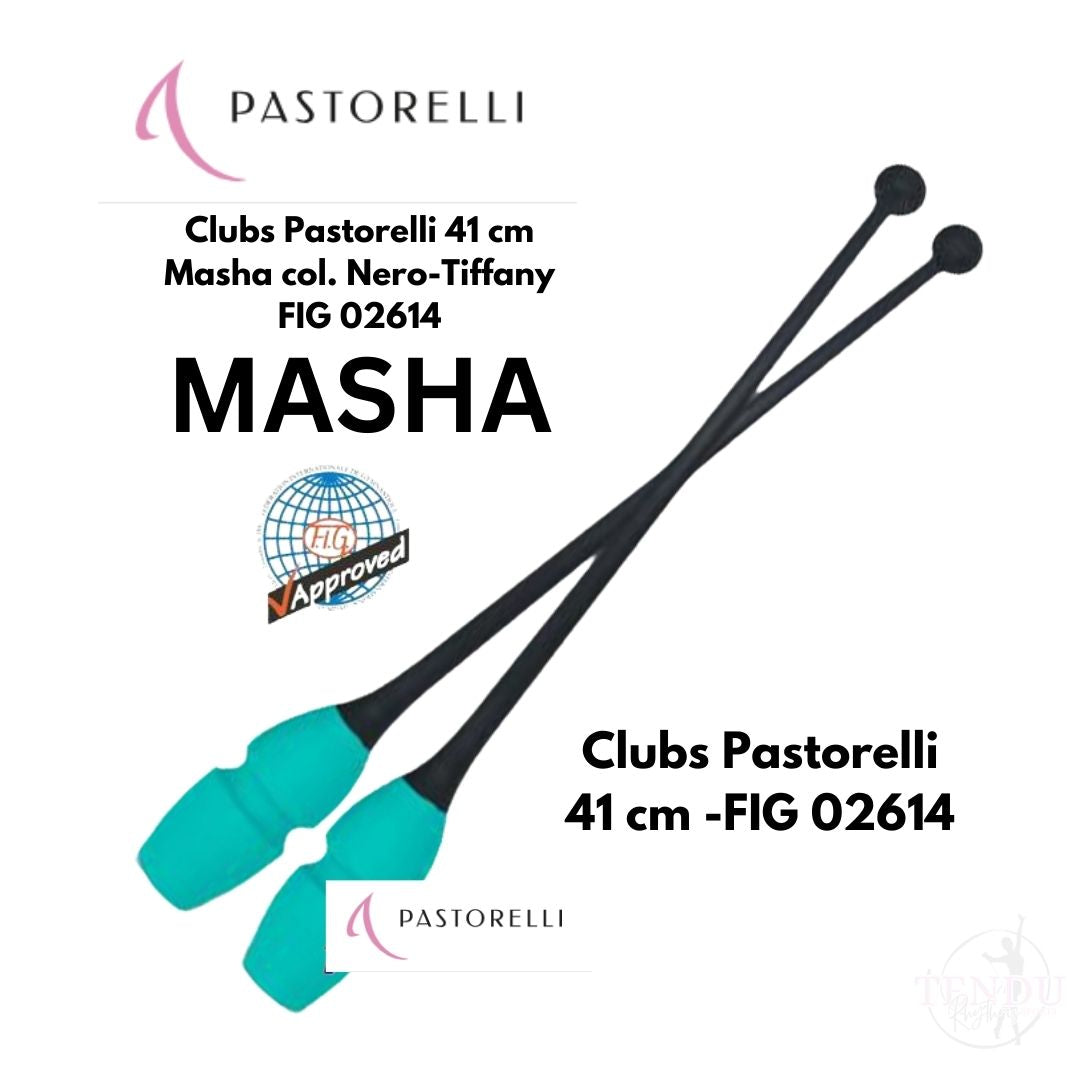 PASTORELLI | Clubs Pastorelli 41 cm Masha col. Nero-Tiffany FIG 02614 (CL-P41-MNT)