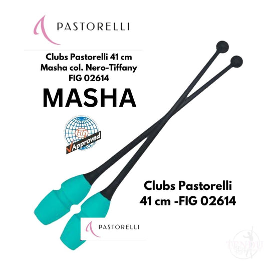 PASTORELLI | Clubs Pastorelli 41 cm Masha col. Nero-Tiffany FIG 02614 (CL-P41-MNT)