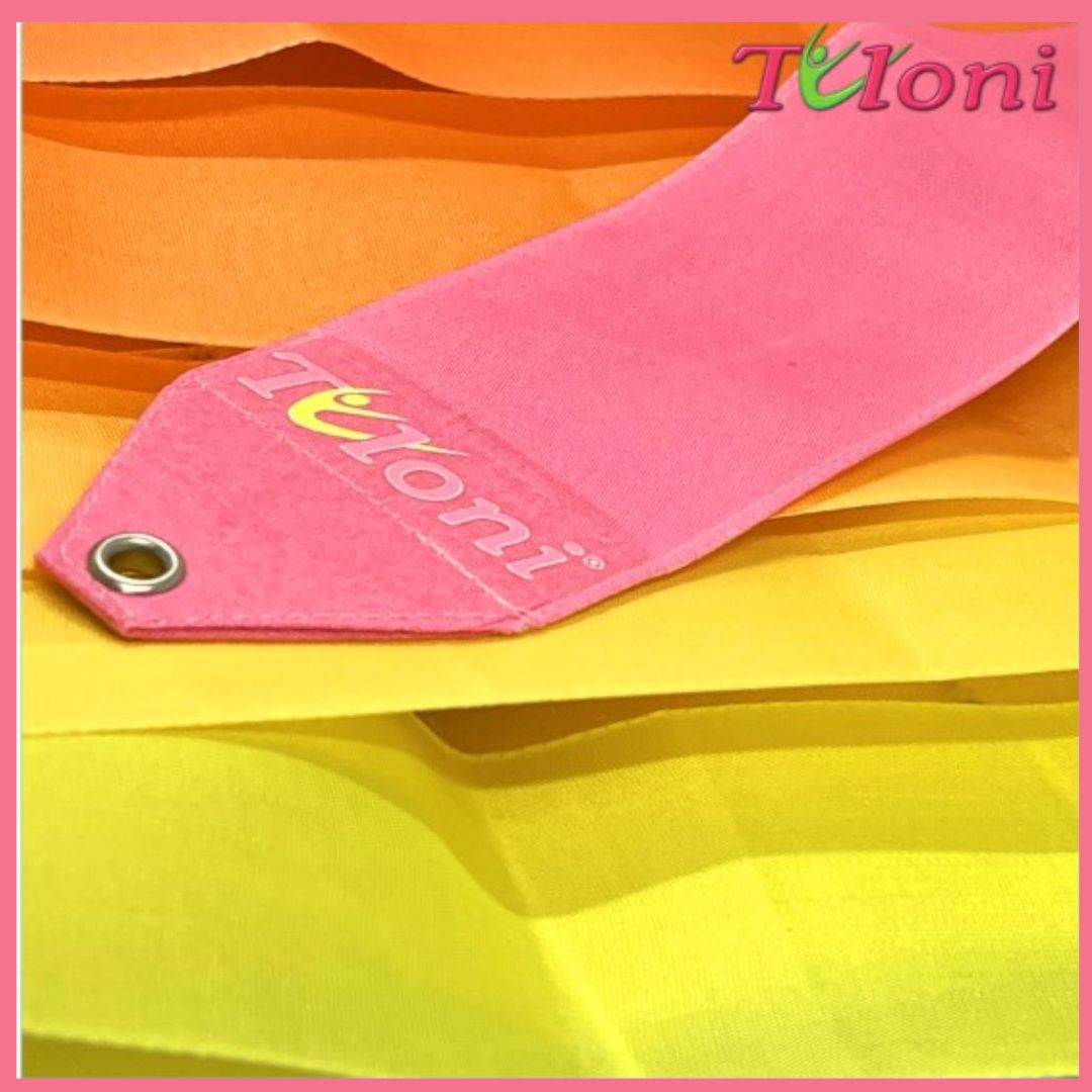 TULONI |  Multicolored ribbon Tuloni col. Pink-Orange-Yellow