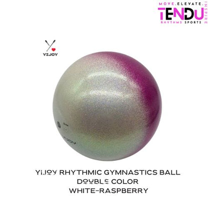 YIJOY| Ball mod. Double 17.0 cm  col. White-Raspberry