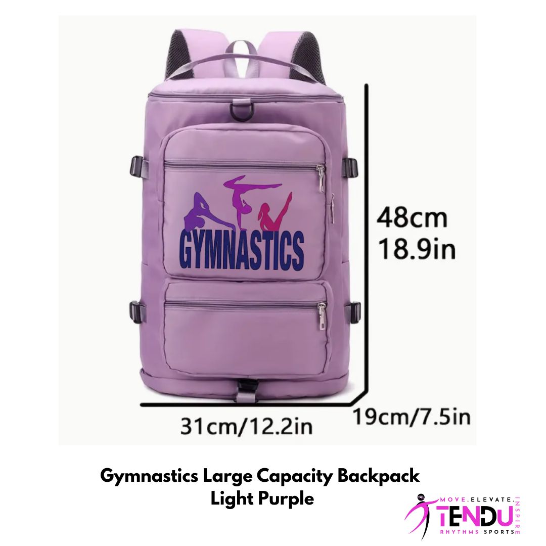 TENDU | Gymnastics Large Capacity Backpack -  Light Purple