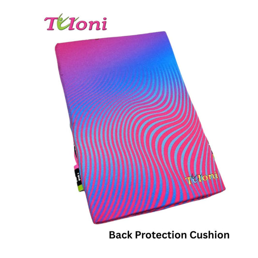 TULONI| Back Protection Cushion Tuloni mod. Wave  s. 37x25x2 cm col Fuchsia x Blue