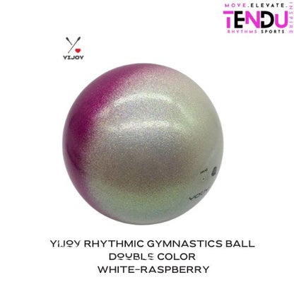 YIJOY| Ball mod. Double 17.0 cm  col. White-Raspberry