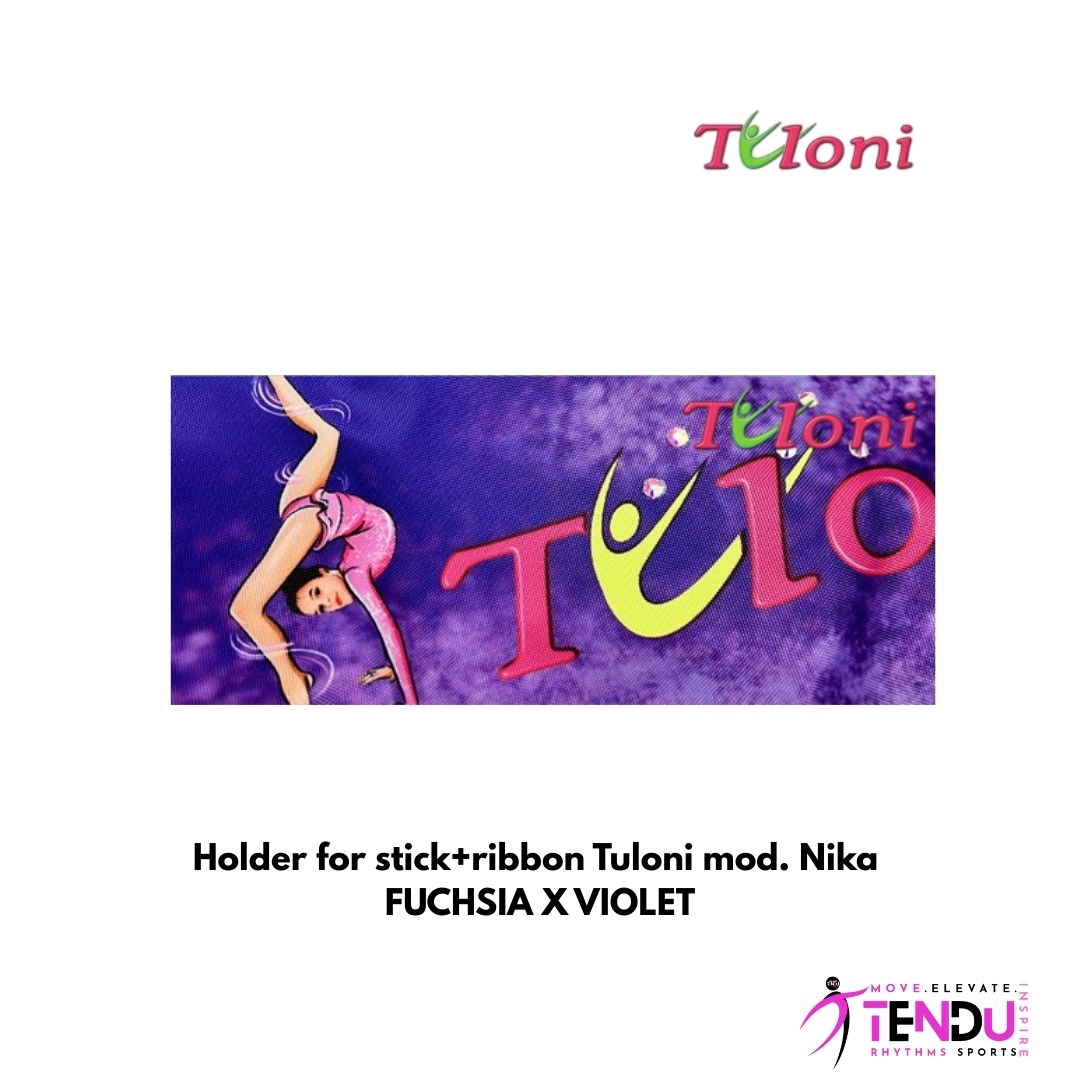 TULONI |  Holder for stick+ribbon Tuloni mod. Nika -FUCHSIA x VIOLET