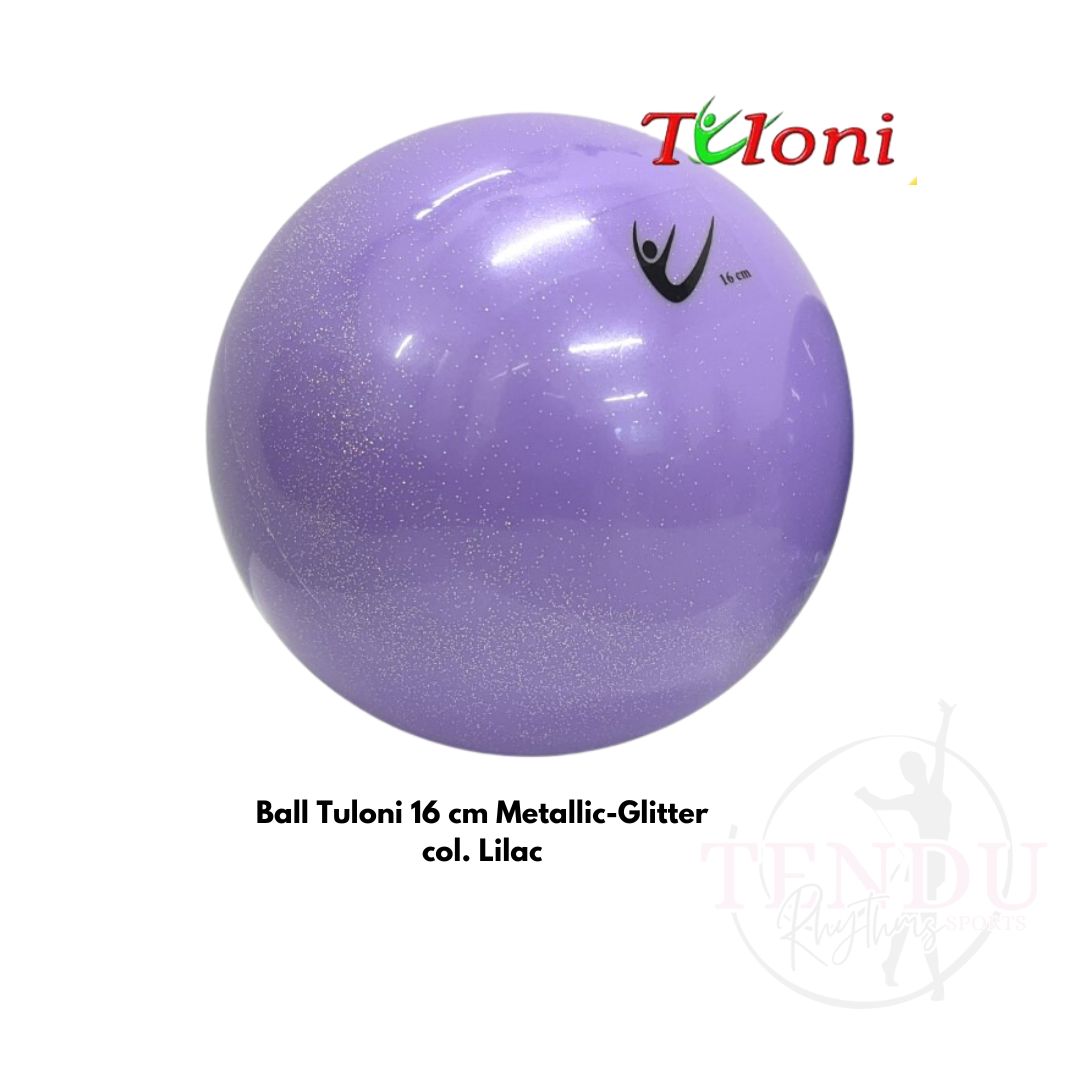 TULONI | Ball 16 cm Metallic-Glitter col. Lilac (BA-T16M-GL )