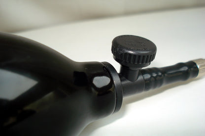 TULONI |  Ball rubber mini inflator 18 cm with Valve col. Black