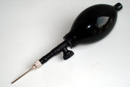 TULONI |  Ball rubber mini inflator 18 cm with Valve col. Black