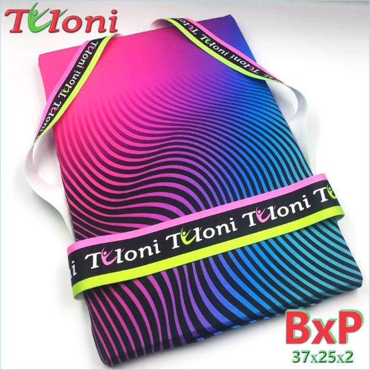 TULONI| Back Protection Cushion Tuloni mod. Wave  s. 37x25x2 cm col Pink x Blue
