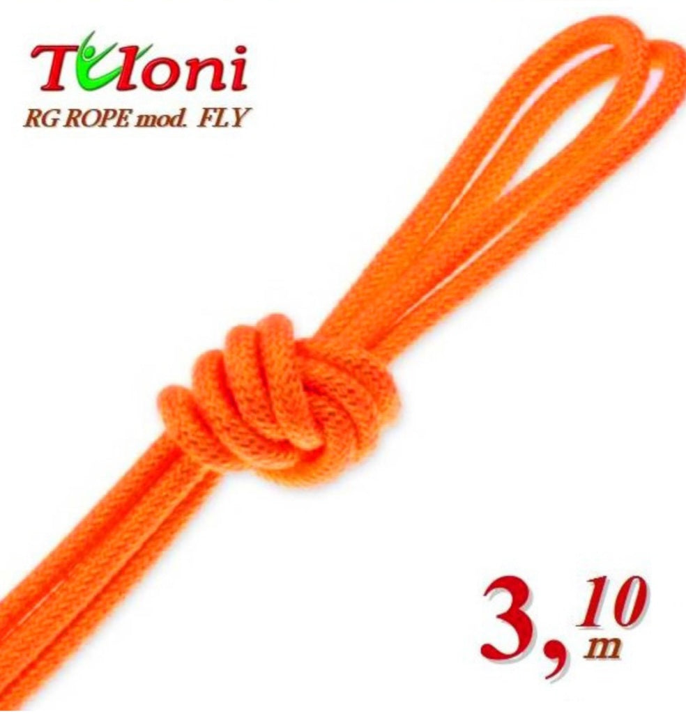 TULONI |  Competition Rope for Senior 3.1 m 170 gr. mod. Fly Neon Orange (RO-TF3.1NO)
