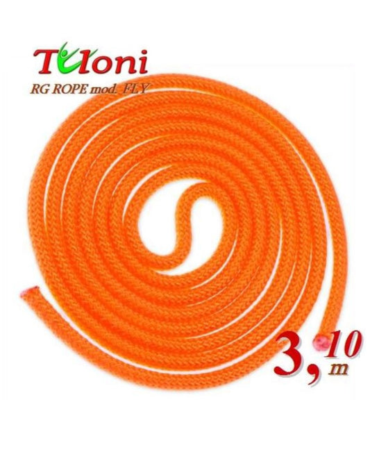 TULONI |  Competition Rope for Senior 3.1 m 170 gr. mod. Fly Neon Orange (RO-TF3.1NO)