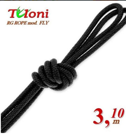 TULONI |  Competition Rope for Senior 3.1 m 170 gr. mod. Fly Black (RO-TF3.1B)