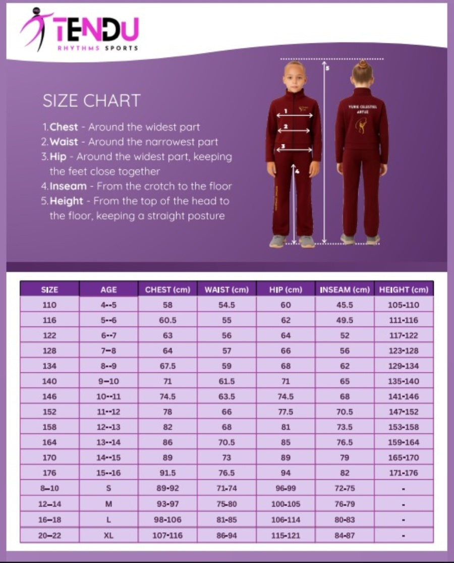 TENDU |  Olympic Stars Tracksuits Set -Maroon Red