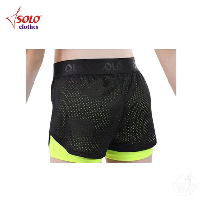 SOLO | Double Shorts Solo  Black-Neon Lime (TC-RG768-BNL)