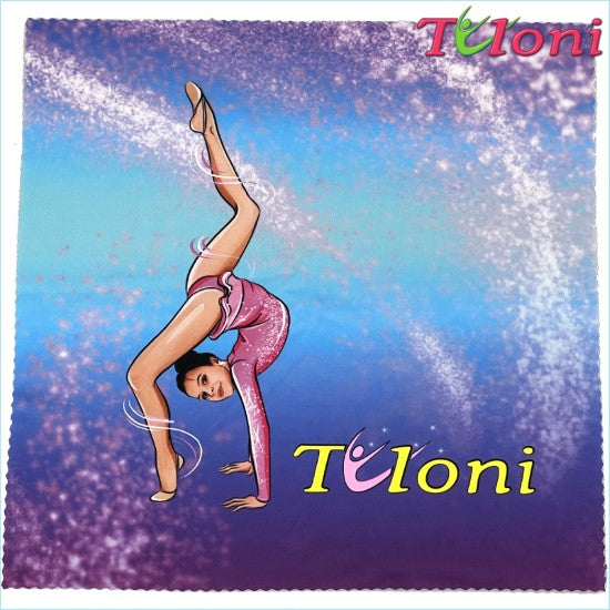 TULONI |  Towel for a ball Tuloni mod. Nika -VIOLET X LIGHT BLUE