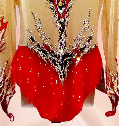 Fiery Grace  Rhythmic Gymnastics Leotard