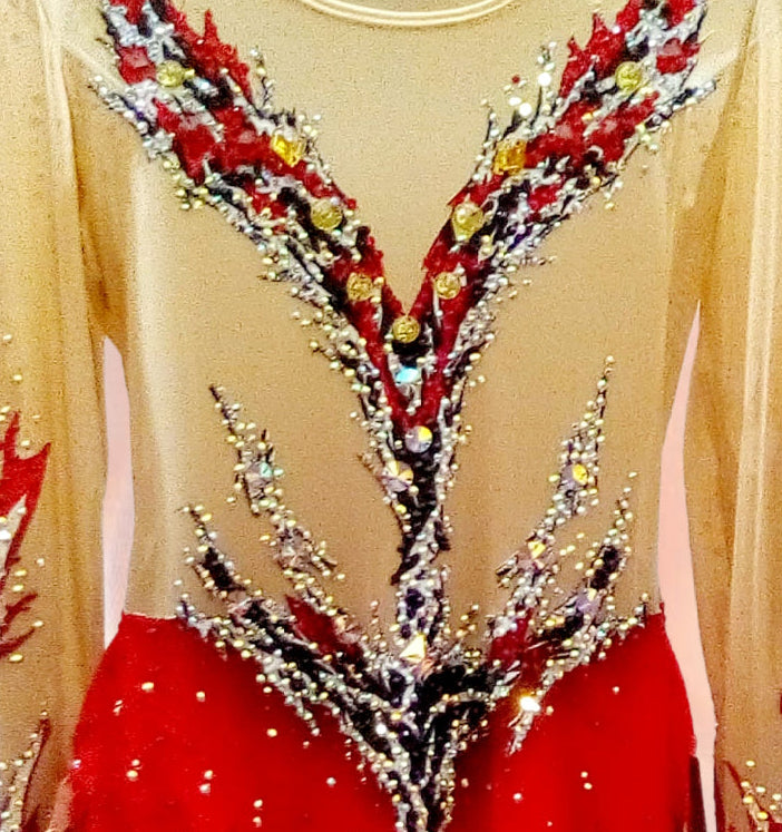 Fiery Grace  Rhythmic Gymnastics Leotard