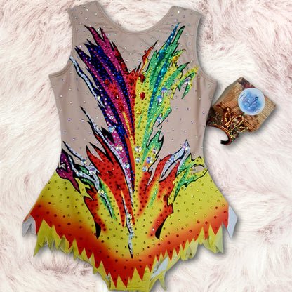 Phoenix Flame  Rhythmic Gymnastics Leotard
