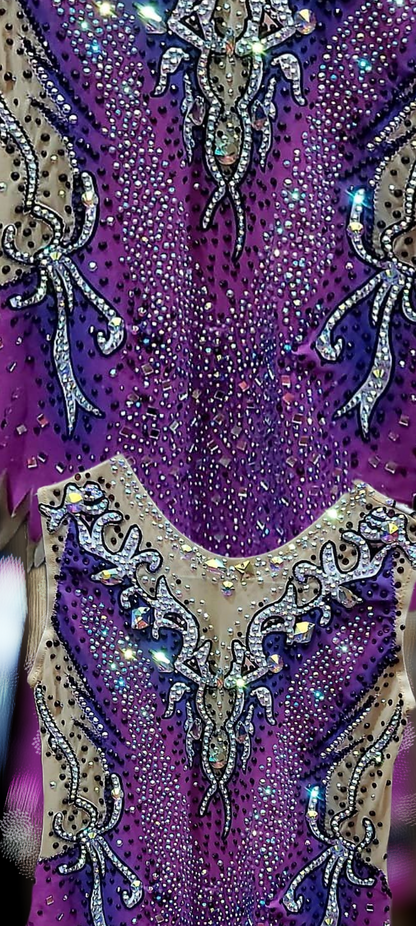 Purple Elegance  Rhythmic Gymnastics Leotard