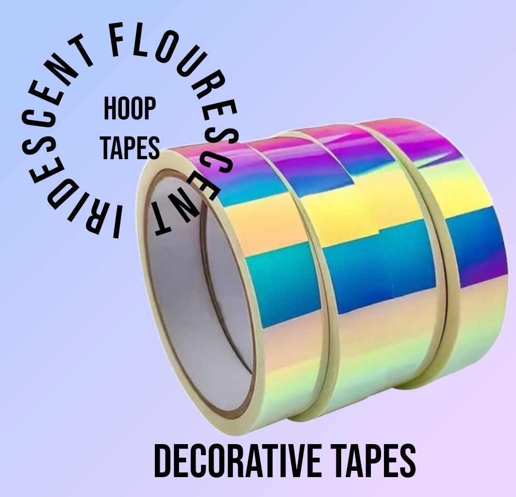 1 Roll Iridiscent/Flourescent Tape - for Hoops and Clubs (RGA-LT20-5M)