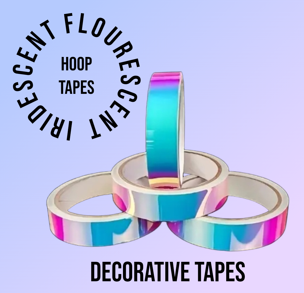 1 Roll Iridiscent/Flourescent Tape - for Hoops and Clubs (RGA-LT20-5M)