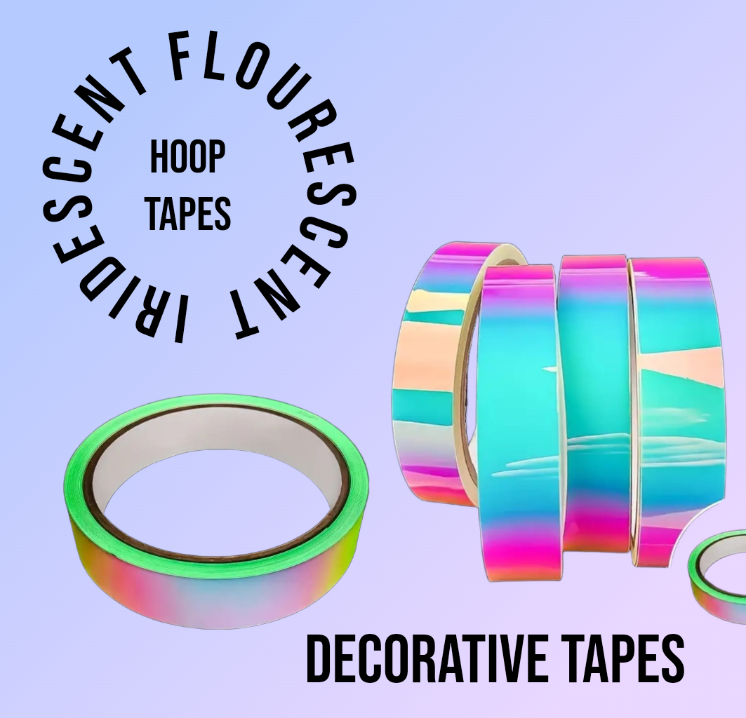 1 Roll Iridiscent/Flourescent Tape - for Hoops and Clubs (RGA-LT20-5M)