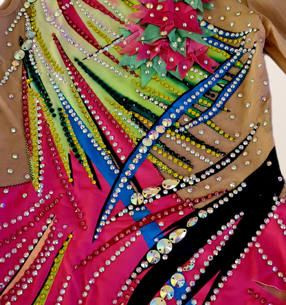 Flame Blossom – Rhythmic Gymnastics Leotard