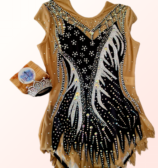 Black Aurora  Rhythmic Gymnastics Leotard