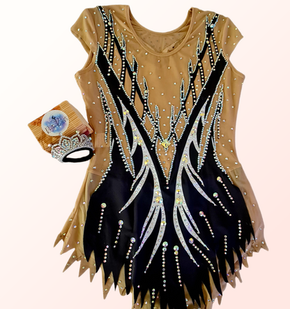 Black Aurora  Rhythmic Gymnastics Leotard