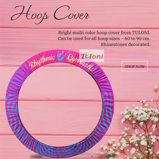 TULONI|Holder for Hoop - Model Wave ( Fuchsia x Blue)
