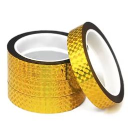 1 Roll Adhesive Laser Glitter Tape - for Hoops and Clubs (RGA-GT10-50M)