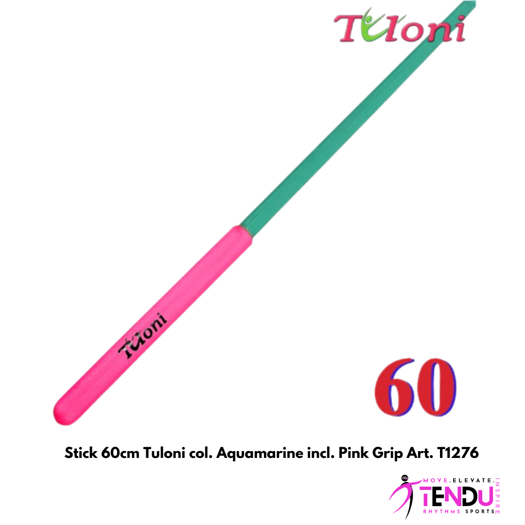TULONI |  Stick 60cm Tuloni col. Aquamarine incl. Pink Grip