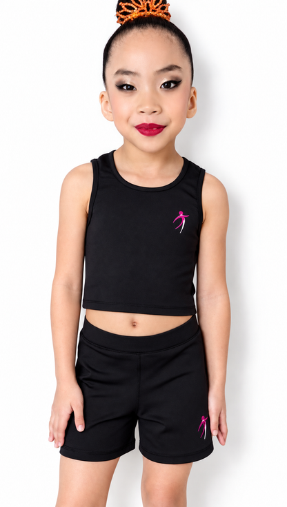 TENDU |  Tendu Gymnastics Top & Shorts Set - Pink GYMNAST