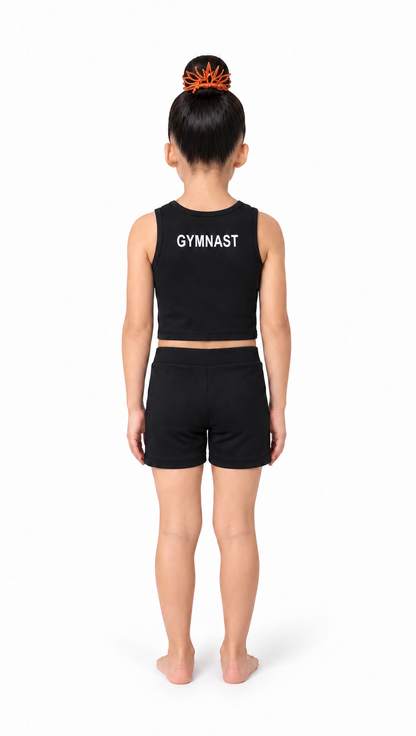 TENDU |  Tendu Gymnastics Top & Shorts Set - White GYMNAST
