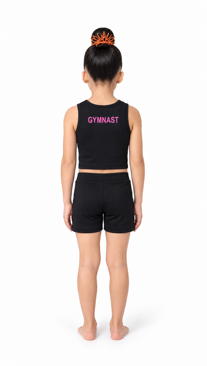 TENDU |  Tendu Gymnastics Top & Shorts Set - Pink GYMNAST