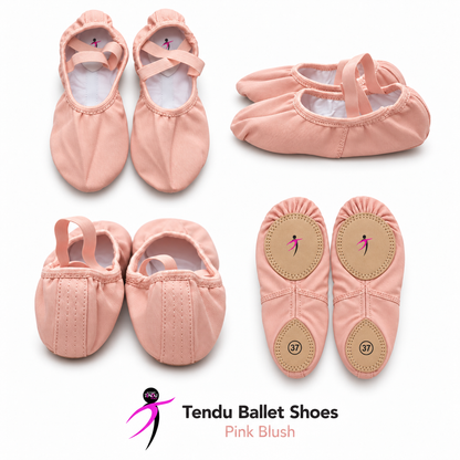 Tendu Stretch Ballet Shoes – Split Sole-col. Pink Blush