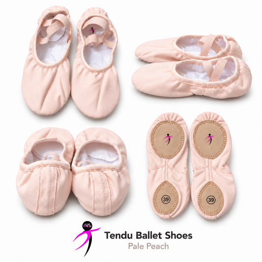 Tendu Stretch Ballet Shoes – Split Sole-col. Pale Peach