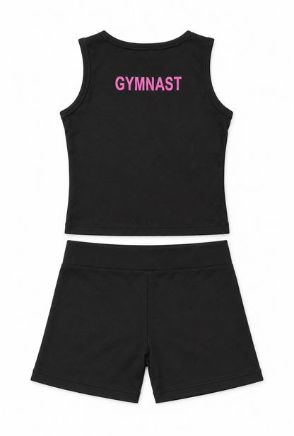 TENDU |  Tendu Gymnastics Top & Shorts Set - Pink GYMNAST